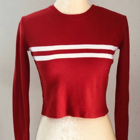 brandy melville red long sleeve